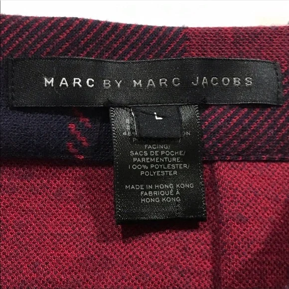 Marc By Marc Jacobs Maya Plaid Jacquard Skirt in Ink Blue Multi Size Large - Picture 4 of 13